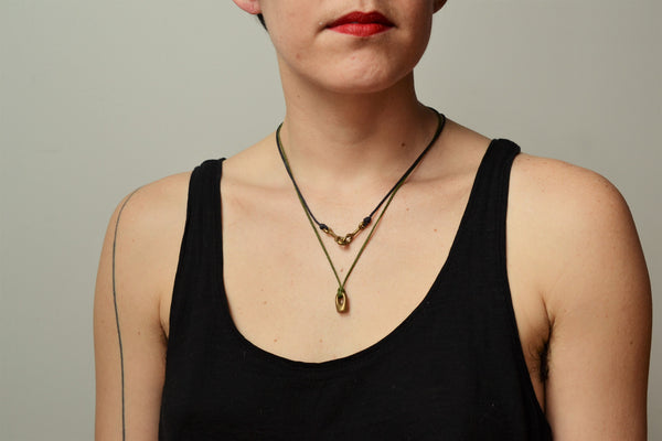 Sister Clasp Necklace, Brass – Cat-Bates