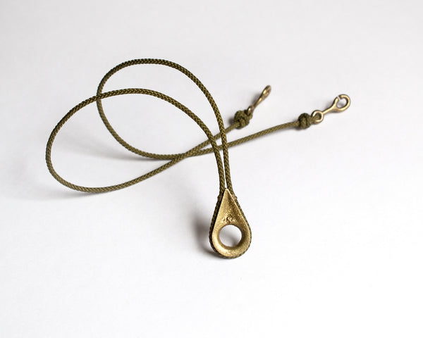 Thimble Necklace, Brass