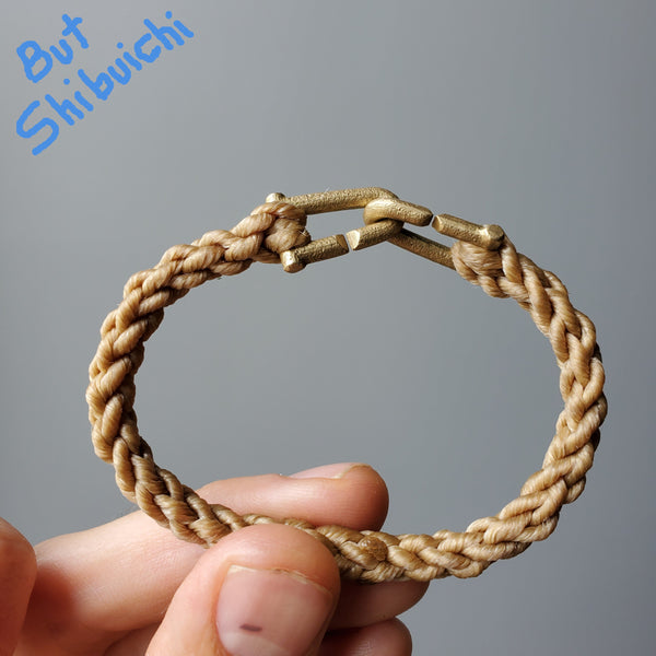 Sister Link, Recyled Poly Plait-Splice Cord, Shibuichi