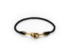 Sister Clasp Bracelet, Brass / Hand Braided